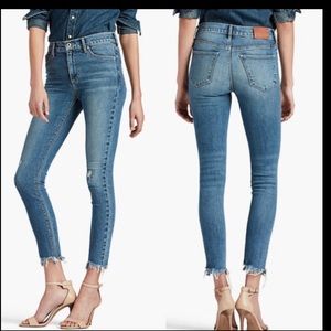 Lucky 🍀 Brand Bridggette skinny jeans raw hem